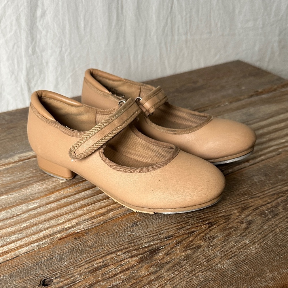 Chic Tan Mary Jane Dance Shoes